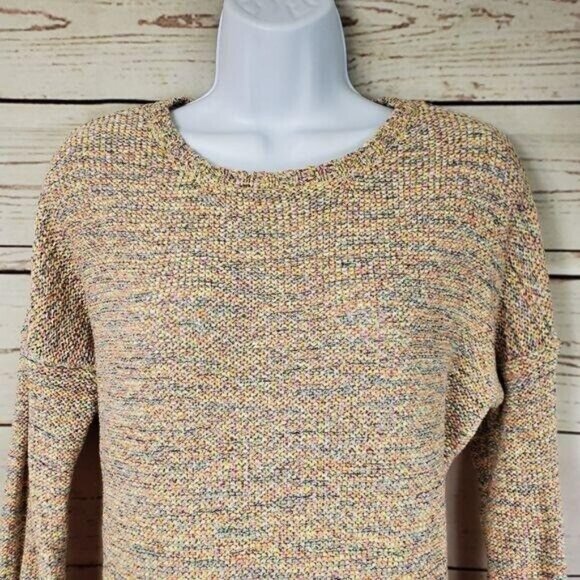 Baby Angel Womens Crewneck Multicolor Tunic Sweater Knit Pullover Size S - Picture 2 of 8